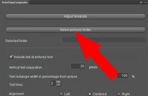 Select pictures folder for filling composite – Auto Class Composite